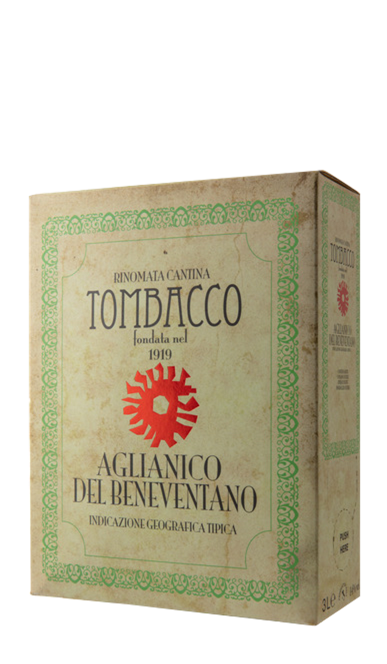 Flaskebilde av Tombacco Aglianico BIB 3L